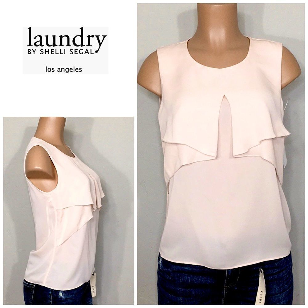 New. Laundry by Shelli Segal drape top.